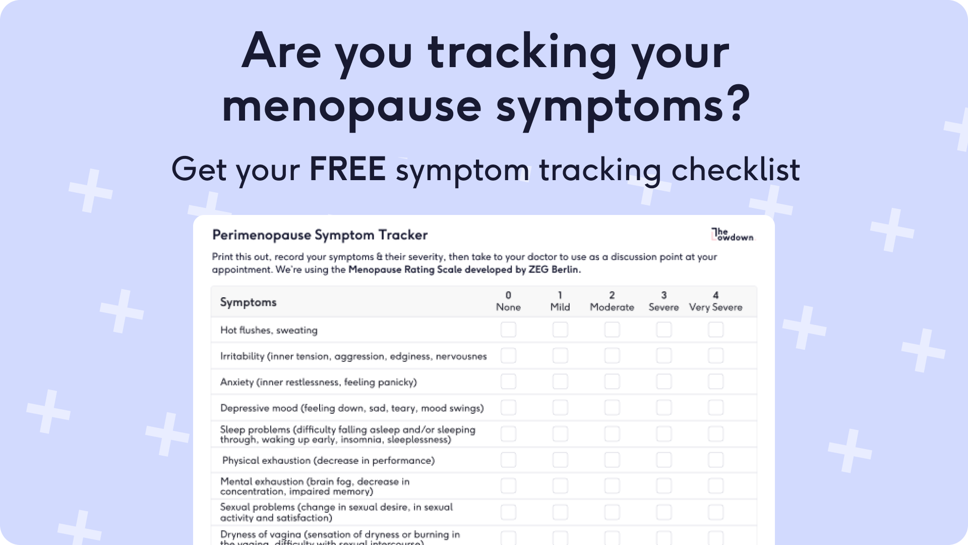 Get your free menopause symptom tracker